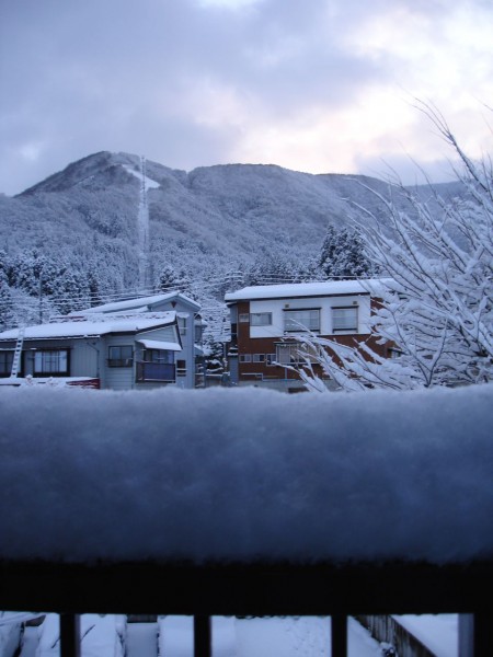 Lodge Nagano the View 15cm of Fresh Snow at Lodge Nagano overnight