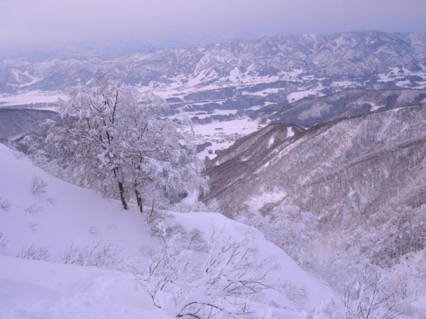 Valley views Looking back over Nozawa Onsen
